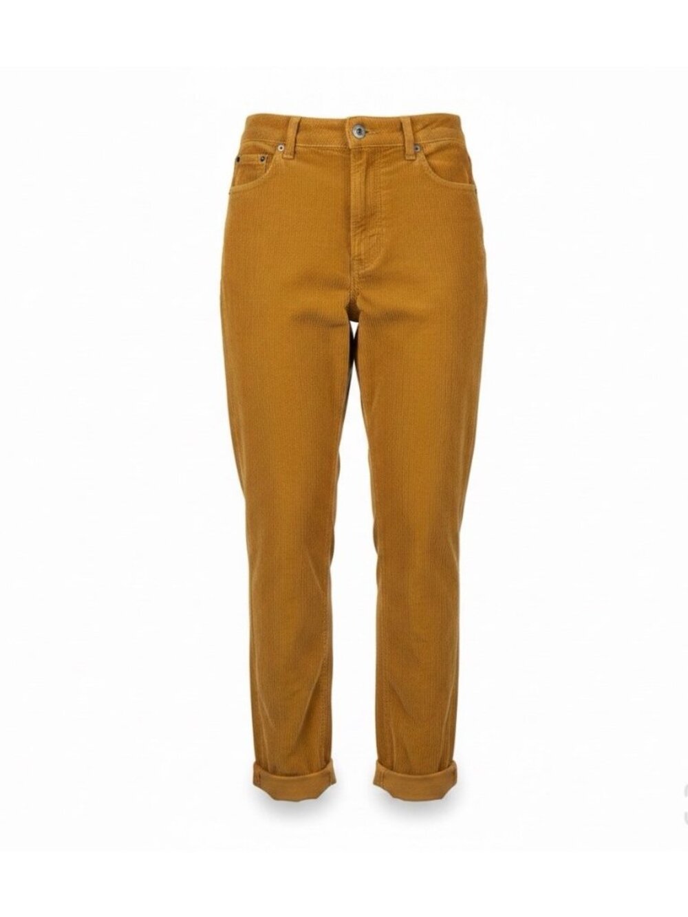 American Eagle Womens Mustard Yellow Corduroy Super Stretch Pants Size 0 R